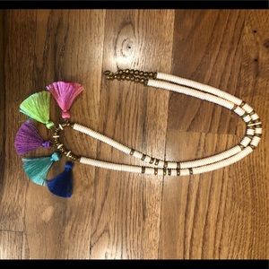 Betsy Pittard tassel necklace